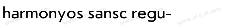 harmonyos sansc regu字体转换